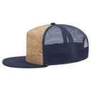 154-1174 Cork Square Flat Visor Pro Style Mesh Back Snapback Caps