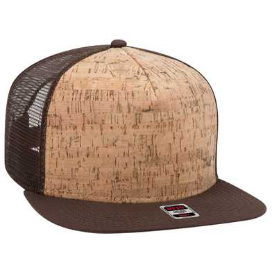 154-1174 Cork Square Flat Visor Pro Style Mesh Back Snapback Caps 154-1174 Cork Square Flat Visor Pro Style Mesh Back Snapback Caps