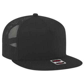 164-1209 Superior Cotton Twill Flat Visor Pro Style Mesh Back Snapback Caps