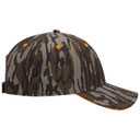 171-1294 Mossy Oak Camouflage Superior Polyester Twill Sandwich Visor Six Panel Low Profile Cap (MO4 - Shadow Grass Blades)