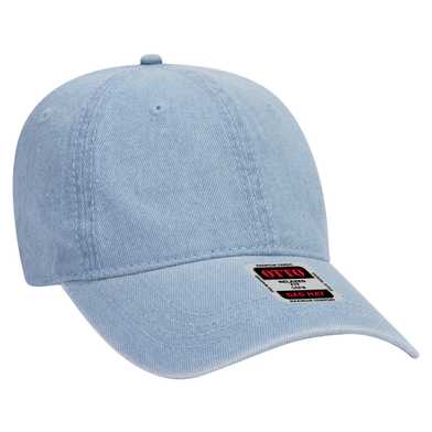 18-204 Washed Pigment Dyed Denim Low Profile Pro Style Cap 18-204 Washed Pigment Dyed Denim Low Profile Pro Style Cap