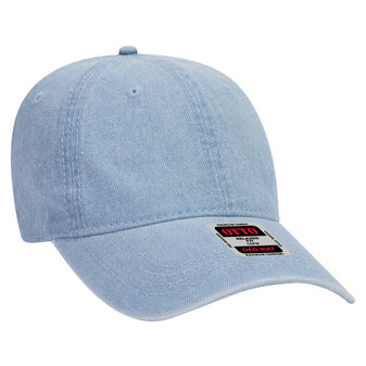18-204 Washed Pigment Dyed Denim Low Profile Pro Style Cap