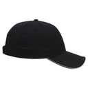 19-1261 Cotton Twill Six Panel Low Pro with Reflective Piping Design