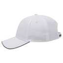 19-1261 Cotton Twill Six Panel Low Pro with Reflective Piping Design