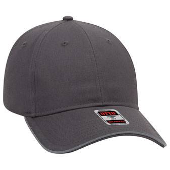 19-1261 Cotton Twill Six Panel Low Pro with Reflective Piping Design