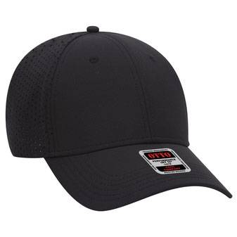19-1275 UPF 50+ Cool Comfort Performance Stretchable Knit Perforated Back Six Panel Low Profile Cap