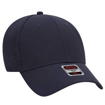 19-1275 UPF 50+ Cool Comfort Performance Stretchable Knit Perforated Back Six Panel Low Profile Cap