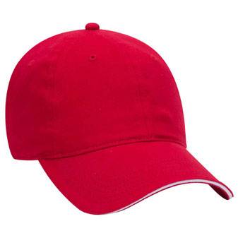 22-688 Brushed Cotton Twill Sandwich Visor Low Profile Pro Style Caps