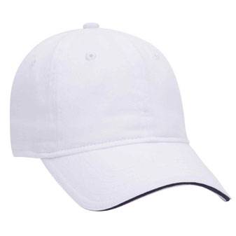 22-688 Brushed Cotton Twill Sandwich Visor Low Profile Pro Style Caps