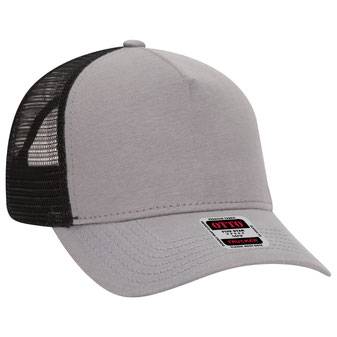 32-934 Jersey Knit Five Panel Pro Style Mesh Back Caps