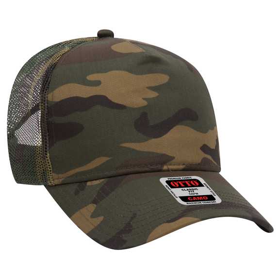 47-049 OTTO CAP Camouflage 5 Panel Mid Crown Mesh Back Trucker Hat 47-049 OTTO CAP Camouflage 5 Panel Mid Crown Mesh Back Trucker Hat