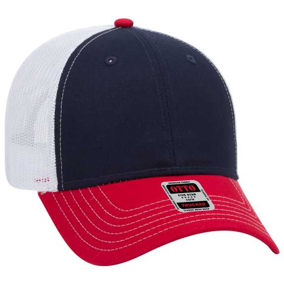 83-1239 OTTO CAP 6 Panel Low Profile Mesh Back Trucker Hat 83-1239 OTTO CAP 6 Panel Low Profile Mesh Back Trucker Hat