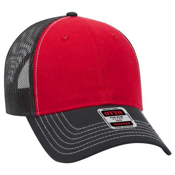 83-1239 OTTO CAP 6 Panel Low Profile Mesh Back Trucker Hat 83-1239 OTTO CAP 6 Panel Low Profile Mesh Back Trucker Hat