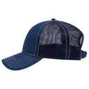 83-509 Washed Denim Low Profile Pro Style Mesh Back Caps