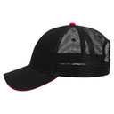 84-482 Brushed Bull Denim Sandwich Visor Low Profile Pro Style Mesh Back Caps
