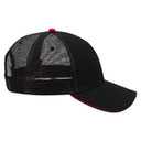 84-482 Brushed Bull Denim Sandwich Visor Low Profile Pro Style Mesh Back Caps
