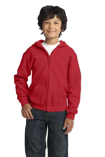 Gildan ®  Youth Heavy Blend ™  Full-Zip Hooded Sweatshirt. 18600B
