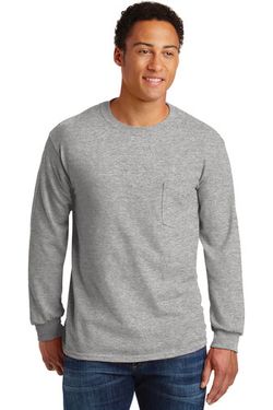 Gildan ® - Ultra Cotton ® 100% Cotton Long Sleeve T-Shirt with Pocket. 2410 Gildan ® - Ultra Cotton ® 100% Cotton Long Sleeve T-Shirt with Pocket. 2410
