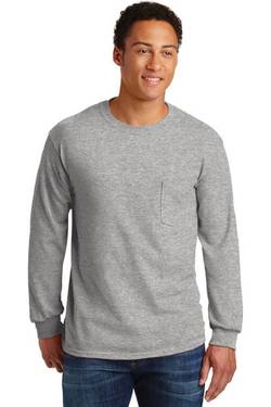 Gildan ® - Ultra Cotton ® 100% Cotton Long Sleeve T-Shirt with Pocket. 2410 Gildan ® - Ultra Cotton ® 100% Cotton Long Sleeve T-Shirt with Pocket. 2410