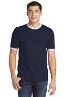 American Apparel  ®  Fine Jersey Ringer T-Shirt. 2410W