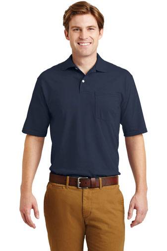 JERZEES ®  -SpotShield ™  5.6-Ounce Jersey Knit Sport Shirt with Pocket. 436MP