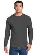 Hanes ®  Beefy-T ®  -  100% Cotton Long Sleeve T-Shirt.  5186