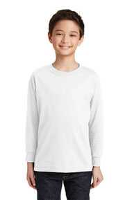 Gildan ®  Youth Heavy Cotton ™  100% Cotton Long Sleeve T-Shirt. 5400B