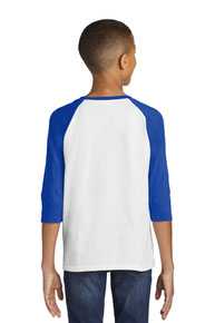 Gildan  ®  Heavy Cotton  ™  Youth 3/4-Sleeve Raglan T-Shirt. 5700B