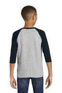 Gildan  ®  Heavy Cotton  ™  Youth 3/4-Sleeve Raglan T-Shirt. 5700B