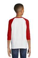Gildan  ®  Heavy Cotton  ™  Youth 3/4-Sleeve Raglan T-Shirt. 5700B