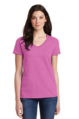 Gildan ®  Ladies Heavy Cotton ™  100% Cotton V-Neck T-Shirt. 5V00L