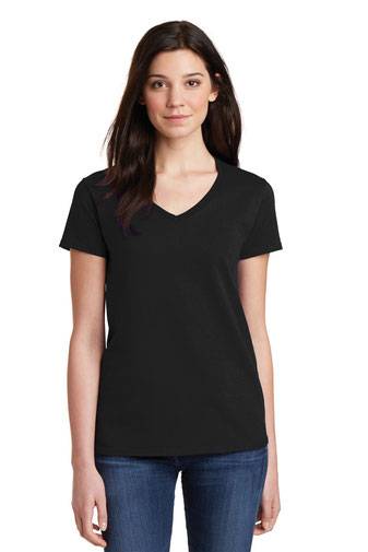 Gildan ®  Ladies Heavy Cotton ™  100% Cotton V-Neck T-Shirt. 5V00L