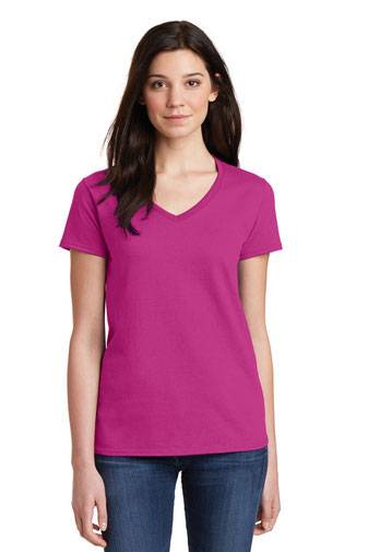 Gildan ®  Ladies Heavy Cotton ™  100% Cotton V-Neck T-Shirt. 5V00L