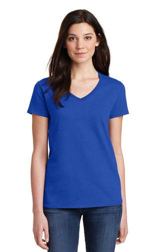Gildan ®  Ladies Heavy Cotton ™  100% Cotton V-Neck T-Shirt. 5V00L