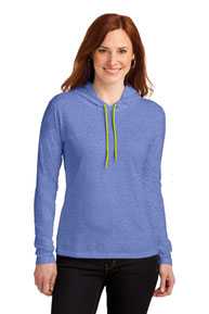 Anvil ®  Ladies 100% Combed Ring Spun Cotton Long Sleeve Hooded T-Shirt. 887L