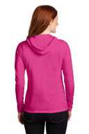 Anvil ®  Ladies 100% Combed Ring Spun Cotton Long Sleeve Hooded T-Shirt. 887L