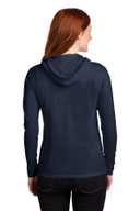 Anvil ®  Ladies 100% Combed Ring Spun Cotton Long Sleeve Hooded T-Shirt. 887L