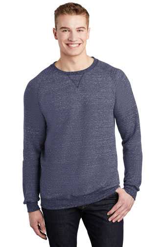 JERZEES  ®  Snow Heather French Terry Raglan Crew 91M