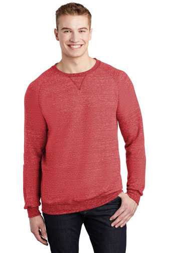 JERZEES  ®  Snow Heather French Terry Raglan Crew 91M