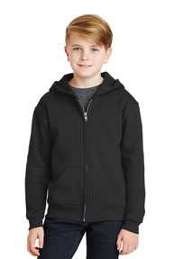 JERZEES ®  - Youth NuBlend ®  Full-Zip Hooded Sweatshirt.  993B