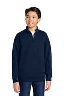 JERZEES ®  Youth NuBlend ®  1/4-Zip Cadet Collar Sweatshirt. 995Y