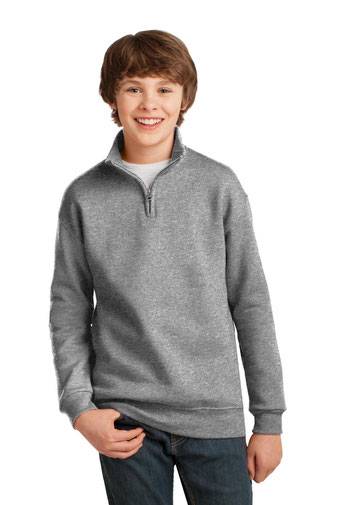 JERZEES ®  Youth NuBlend ®  1/4-Zip Cadet Collar Sweatshirt. 995Y
