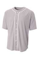 A4 Short Sleeve Full-Button Baseball Top A4N4184