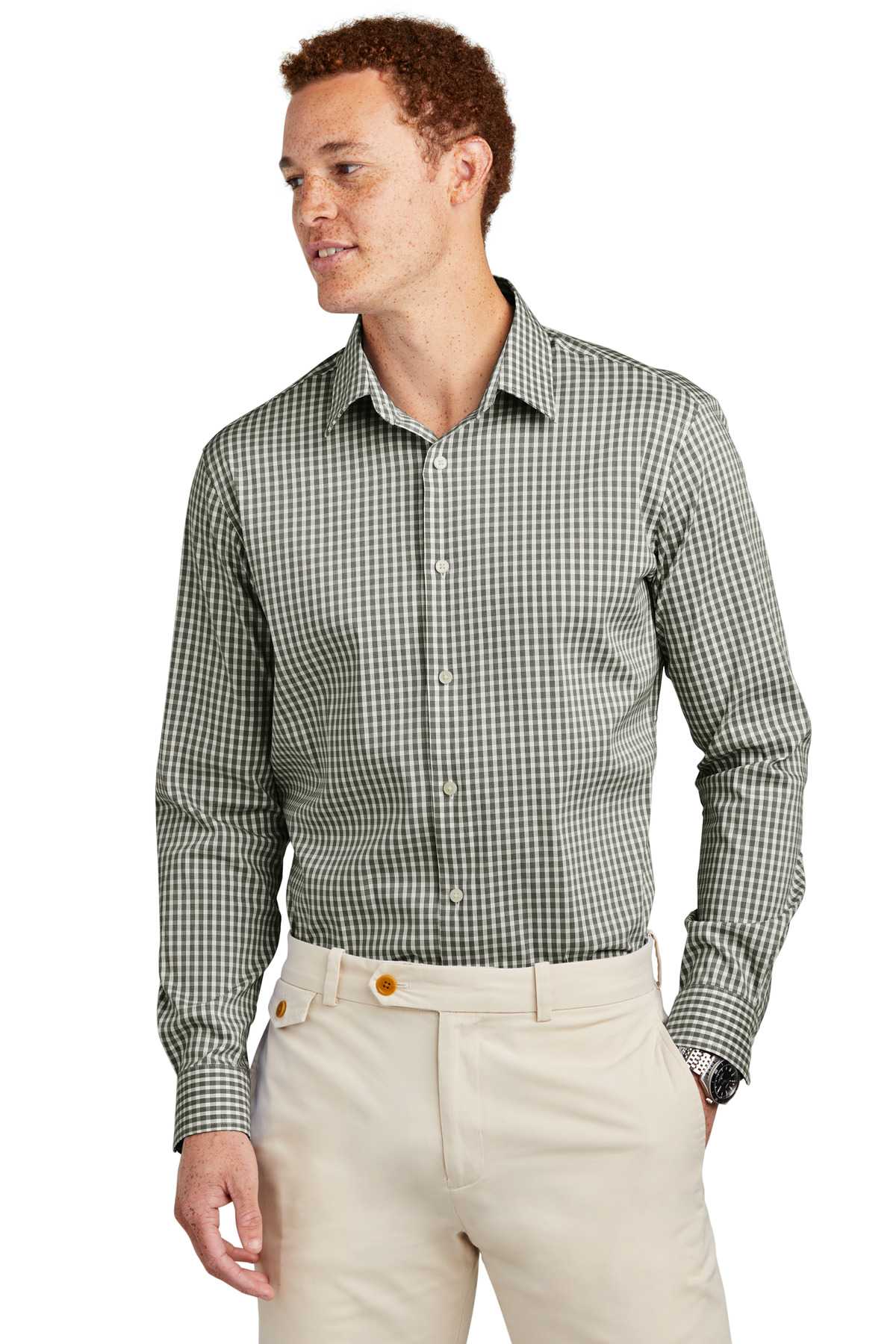 Brooks Brothers &#174;  Tech Stretch Patterned Shirt BB18006
