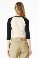 BELLA+CANVAS ®  Women's Micro Rib 3/4 Raglan Baby Tee BC1200