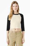 BELLA+CANVAS ®  Women's Micro Rib 3/4 Raglan Baby Tee BC1200
