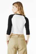 BELLA+CANVAS ®  Women's Micro Rib 3/4 Raglan Baby Tee BC1200