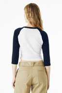 BELLA+CANVAS ®  Women's Micro Rib 3/4 Raglan Baby Tee BC1200