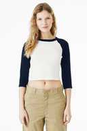 BELLA+CANVAS ®  Women's Micro Rib 3/4 Raglan Baby Tee BC1200