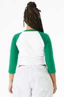 BELLA+CANVAS ®  Women's Micro Rib 3/4 Raglan Baby Tee BC1200